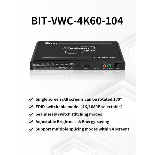 Многоэкранный HDMI видеостенный контроллер разделитель 1 вход 4 выходы