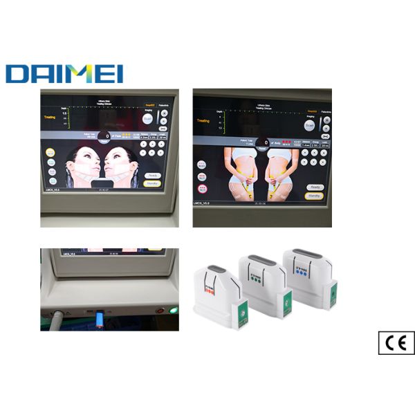 Non Invasive HIFU Beauty Machine 5 10000 Shots Cartridges For Salon / Clinic Spa