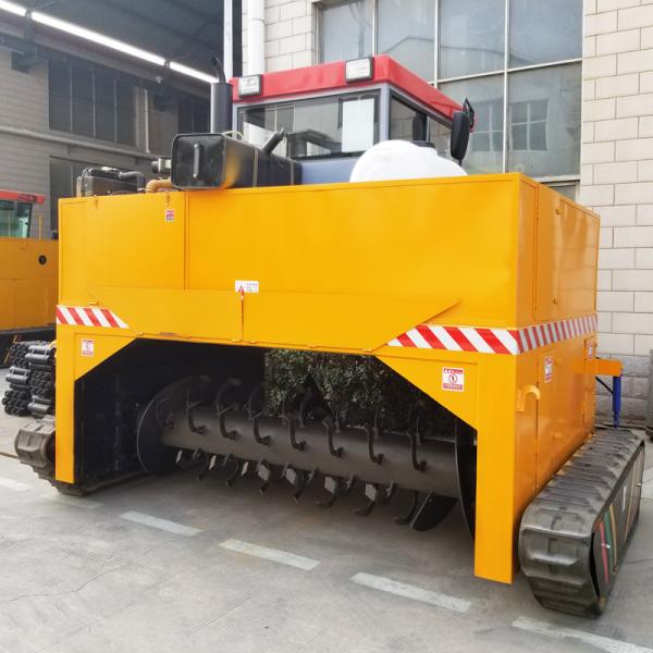 Cow Dung Fermentation Compost Equipment Crawler Compost Turner Machine