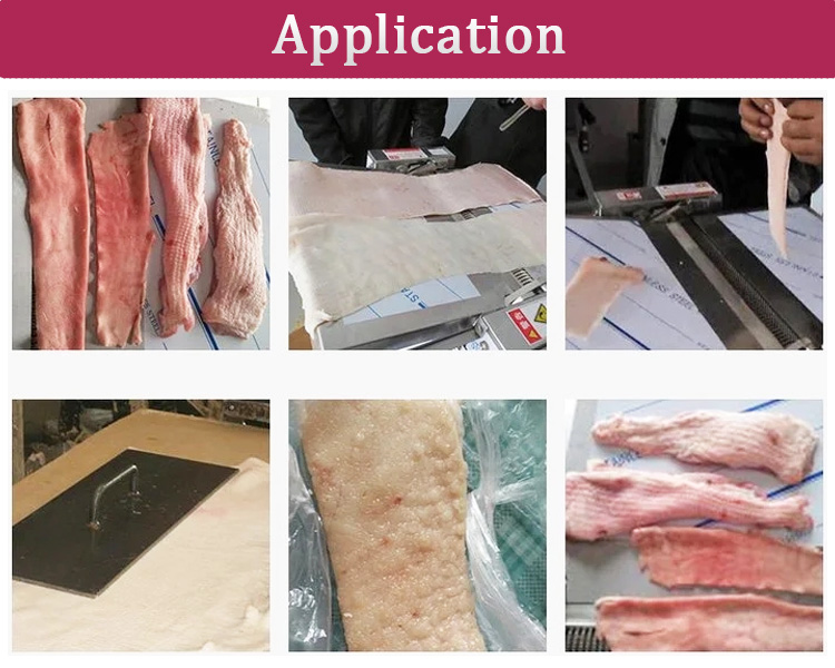 Semi-Automatic Electric Pork Skin Beef Meat Membrane Peeling Machine