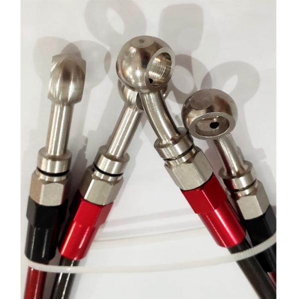 Adaptador de encaixe de freio e embreagem de aço inoxidável (AN3-3AN AN-3) 3/8-24 UNF x 20 mm (0,8) Parafuso banjo único