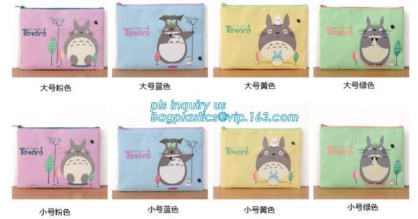 canvas pencil bag zippered stationery storage pouch student school office gift, Sackcloth Pen Pencil Makeup Case Canvas