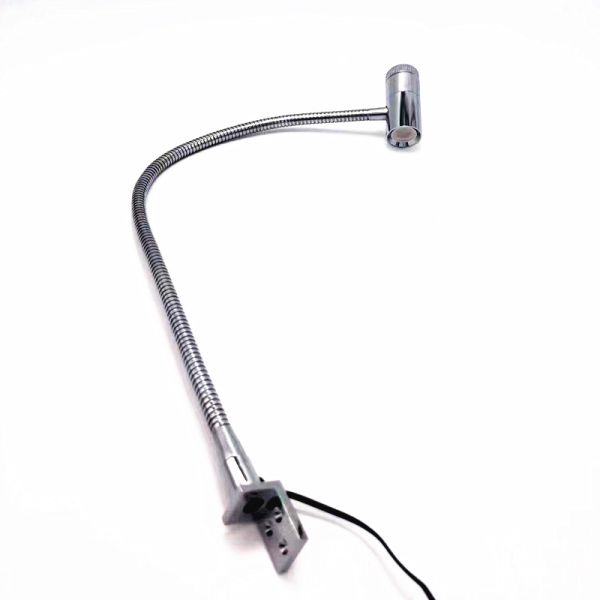 Flexible Gooseneck LED Bedside Headboard Desk Reading Lamp with 4 Step Dimming Switch