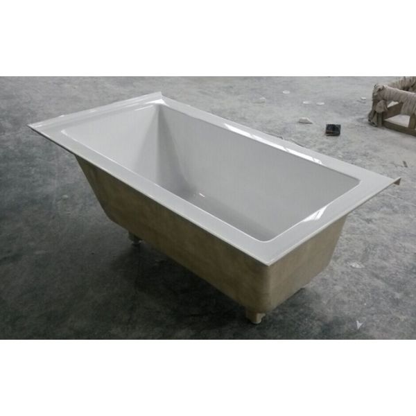 cUPC drop in acrylic sitting bathtub 3 sides tile flange North-America tub