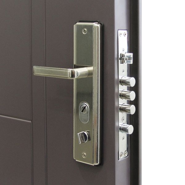AntiTheft Steel Entry Door Modern Design for Exterior Entries