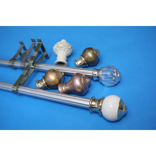 Luxury Modern Drapery Galvanized Pipe Curtain Rods Adjustable ISO9001 Certified