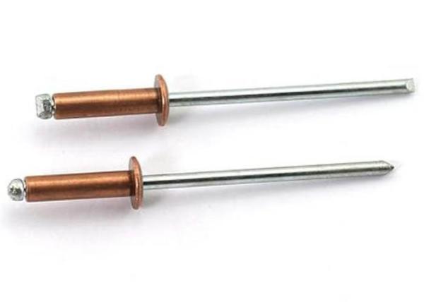 Copper Cap Metal Rivet Core Break Pull Mandrel Pop Blind Rivets High Strength
