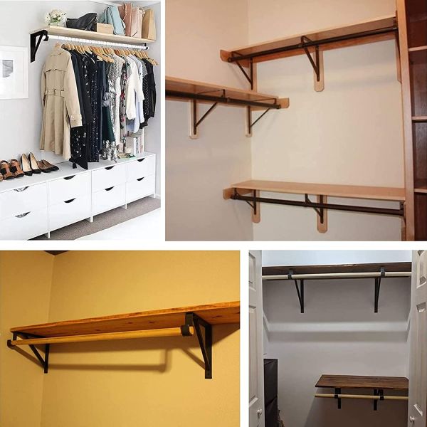 Черно-белый тяжеловесный шкаф полка Стерженьные скобки Образец Предлагаемые стенные полки