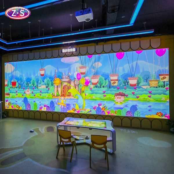 Resort Indoor Play Zone with Interactive Coloring Wall for Family Bonding