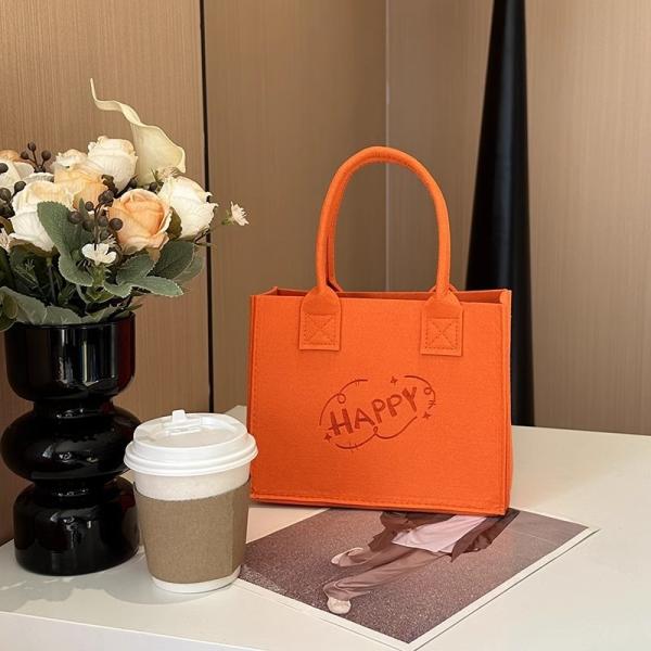 New Style Fashion Canvas Tote Bag With Long Rope Handle Colorful Laminated Cotton Magnetic Buckle Patterned Letters Tote Bag Letter Pattern Direct From Manufacturer Wholesale