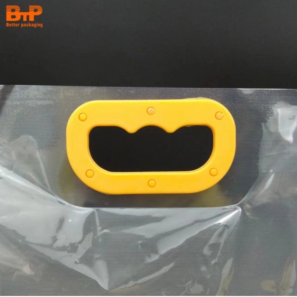 Custom Reusable Stand up Pouch With Plastic Handle With Nozzle Plastic Liquid Beverage Juice Drink Packaging Plastic Bag