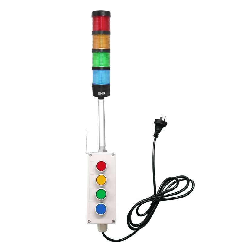 ONN-M4F Andon LED Tower Light IP53 With Control Button 60 / 70mm Plug And Play