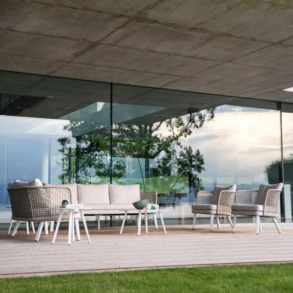 SF-16 Brown Outdoor Dining Furniture Combination Garden Sofa Set