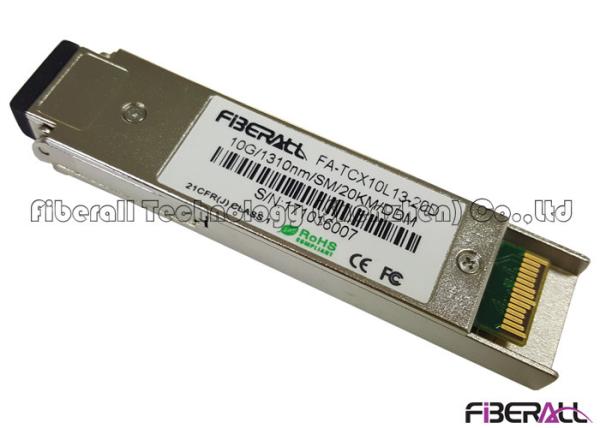 10 Gigabit Fiber Optic Transceiver Small Form Factor Pluggable XFP LC Simplex SM 20KM
