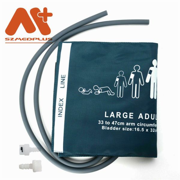 2754 Large Adult Blood Pressure Cuff NIBP Dual Tube 33-47cm