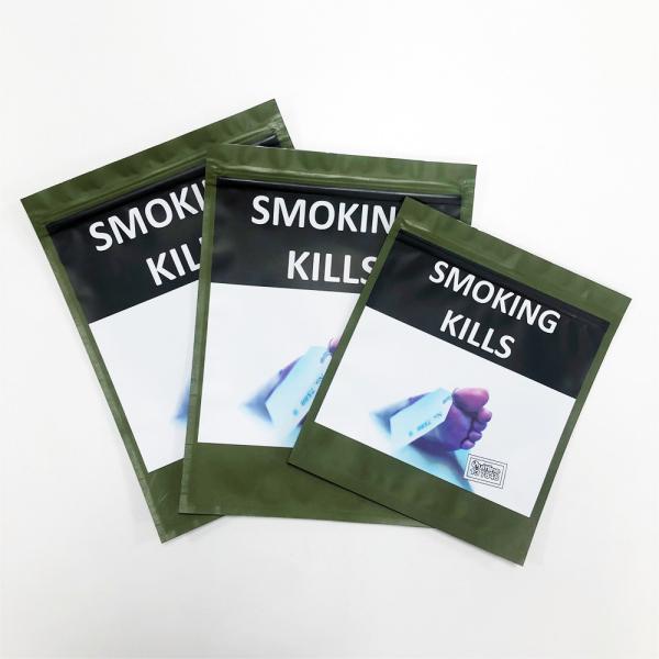 25g 50g Tobacco Packaging Pouch Customizable Moisture Proof with Metallic Printing Process and Kraft Paper PE