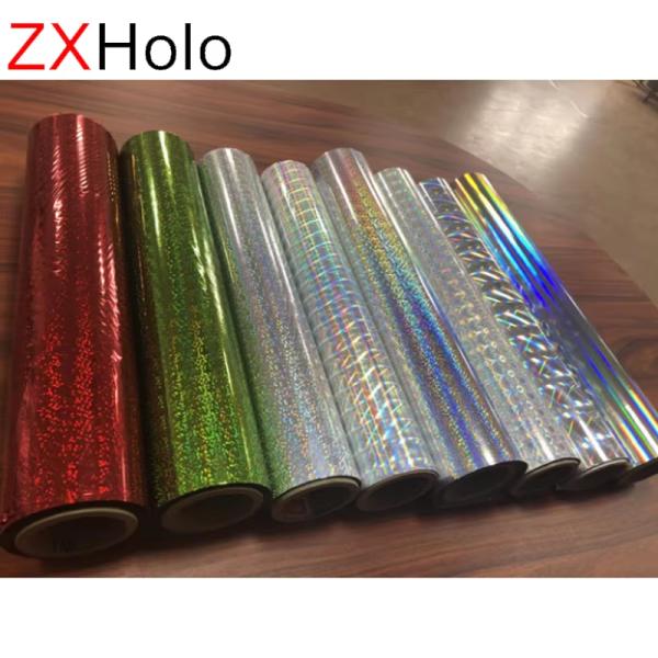 BOPP Metallized Holographic Laser Top Coating Film Facestock Material For Labels Easy Print