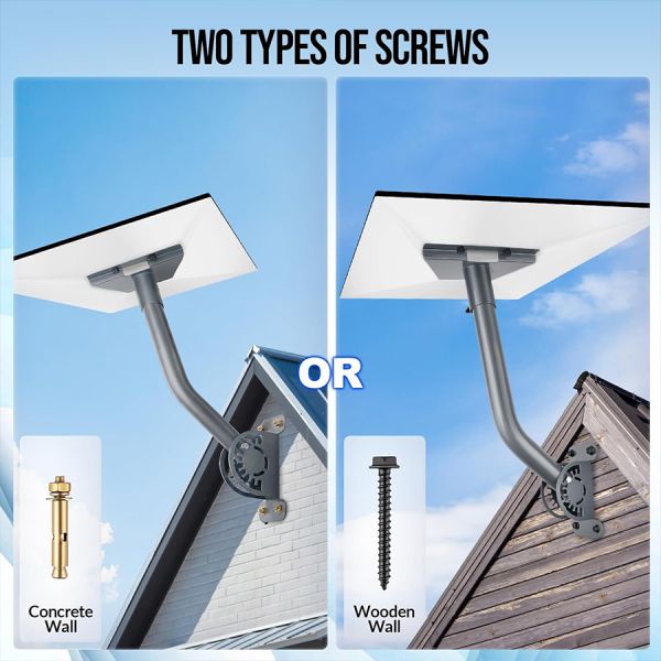 Adjustable Starlink Gen3 Outdoor Mount Bracket Starlink Wall Roof Bracket with Starlink Standard Dish V3