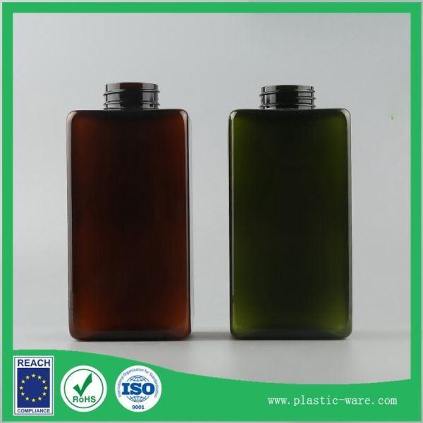 empty cosmestic bottle 450 ml Cosmetic emulsion pump plastic packing bottles for shampoo