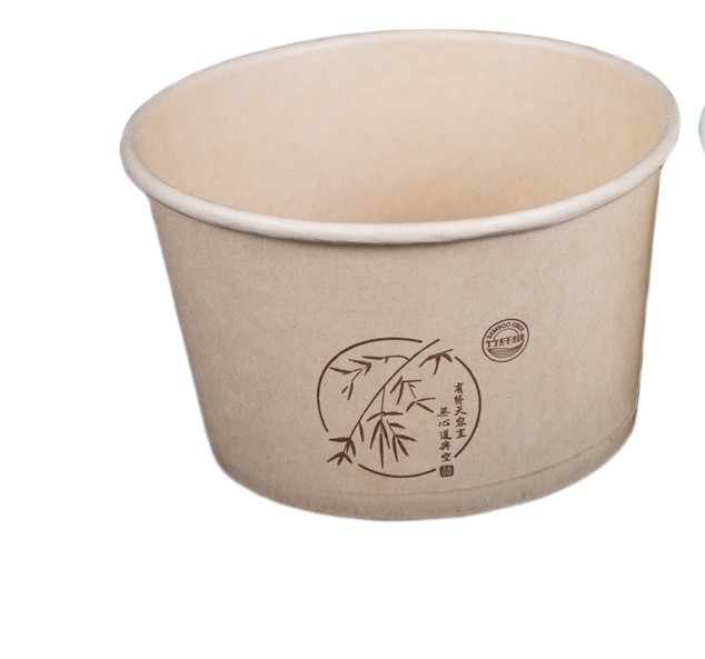 Food Grade Takeout Food Container Paper Bowl Customization and Bicolor Customization