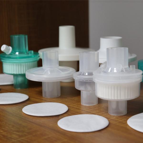 50 mm-90 mm de diamètre Papier filtrant bactérien viral VFE≥99,95% Épaisseur 2,5 mm pour équipement de protection individuelle