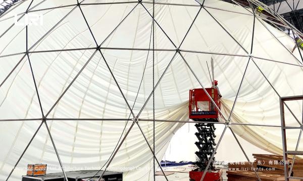 Water Proof Cemetery Geodesic Dome Tents For Outdoor Party