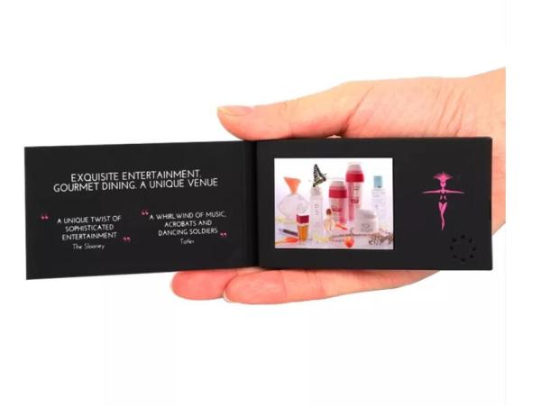 oftcover 7 Hd Hard cover Lcd Screen Video Brochure Advertising Video Cards