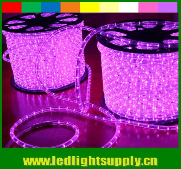 Lâmpadas de 10mm 2 fios de luz de corda rosa de Natal