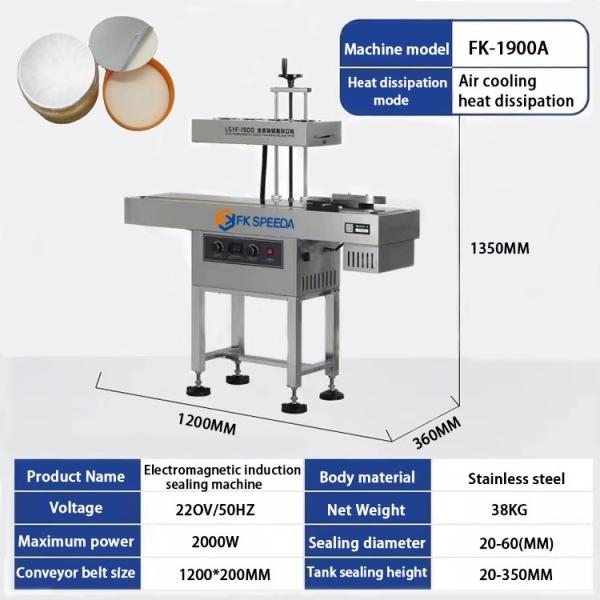 Aluminum Cap Box Film Oil Electromagnetic Induction Aluminum Foil Lid Sealing Machine