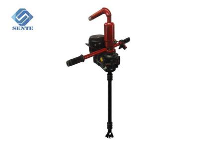 Handheld water well drilling machine, red colour, one man can handle, drill 40m depth