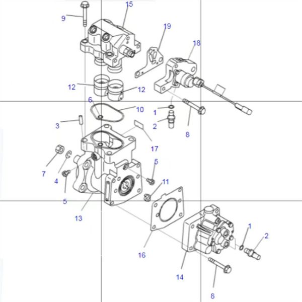 SAA6D114-3 Cummins Excavator Engine Parts Pump 3973228 6745-71-1170