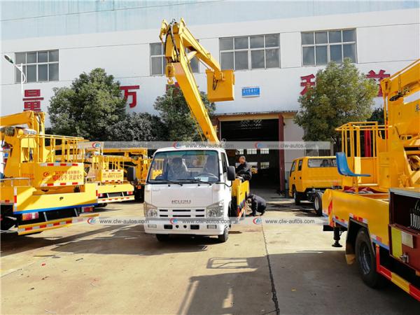 ISUZU 14-16m High Altitude Operation Trucks Aerial Bucket Truck High Lifting Platform Truck