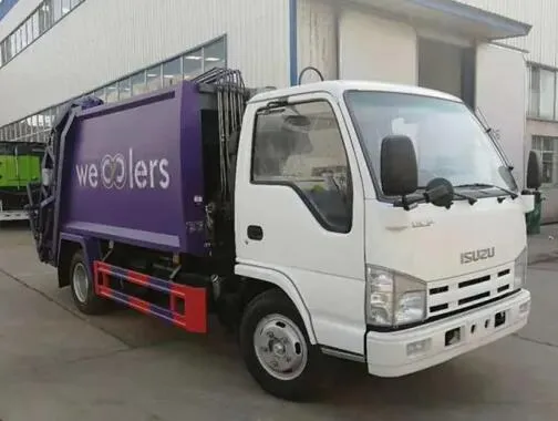 Diesel Fuel Type Mini Rear Loader Garbage Truck 5cbm Mini Refuse Collector Truck