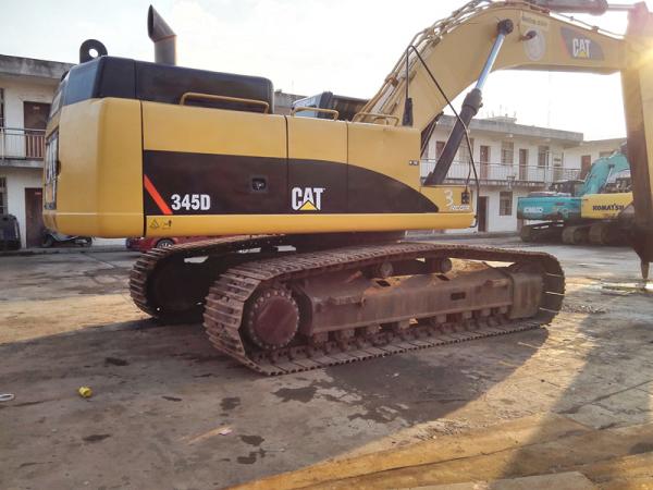 345D usou o deslocamento de escavação do motor 12.5L do CAT C13 da máquina escavadora 8920mm Dep do CAT