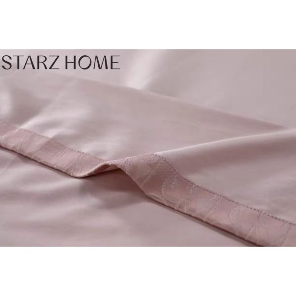 Tejido 100% de algodón 4 piezas ropa de cama ropa de cama con edredón y cubierta de cama