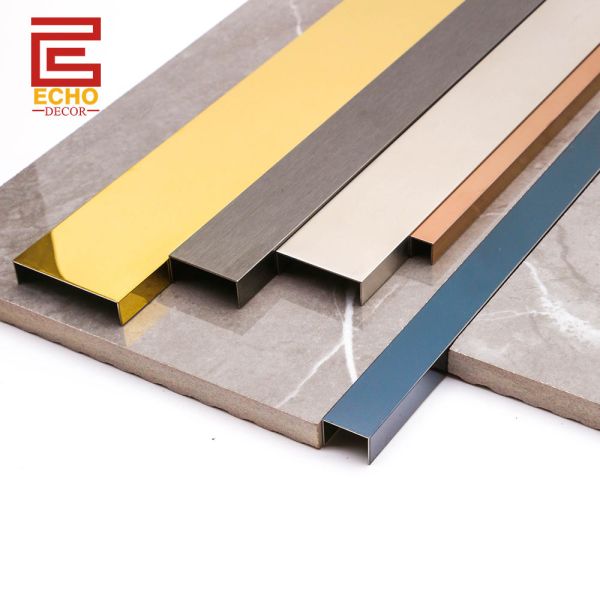 Металлический U Channel Tile Trim Molding Flexible Tile Edge Trim для концов столешницы