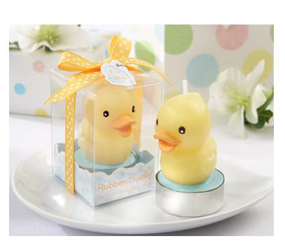 New creative promotion gift product wedding gift festival duck party candle with gift box