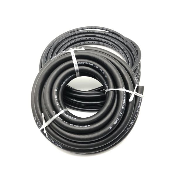 5/16 NBR Fuel Oil Hose – Braided Polyester, Diesel-Resistant for Diesel Engine Pipe, Burner, Boiler & Heater