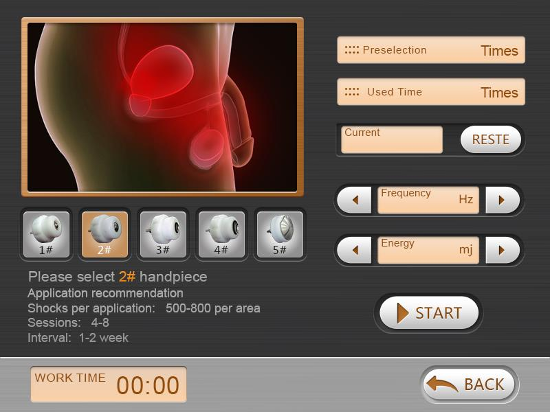 Acoustic Shock Wave Physical Therapy Equipment For Back Pain Relief