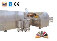 linha de produção 55 placas de cozimento de aço inoxidável do cone de gelado 1.5hp