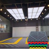 Chapas de piso de garagem antiderrapante ventiladas 440g Chapas de piso de PP