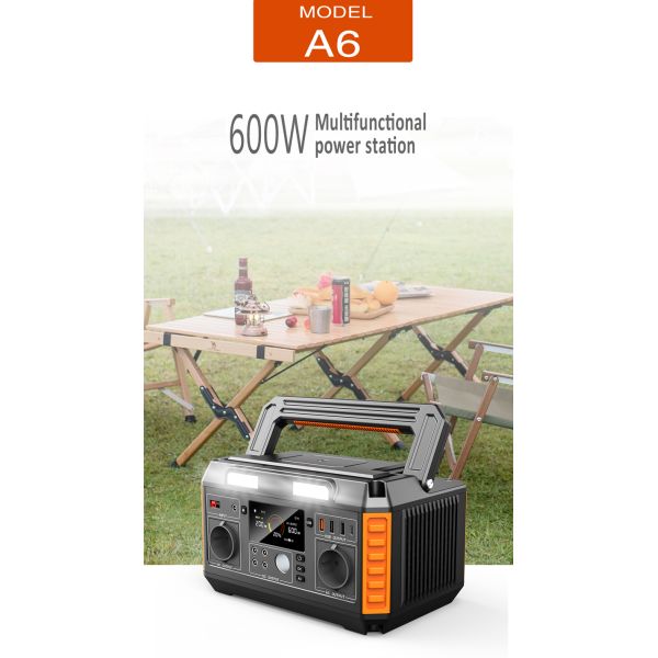 Long Cycle Life Lifepo4 Solar Power Station ,  Lithium Power Station 650W