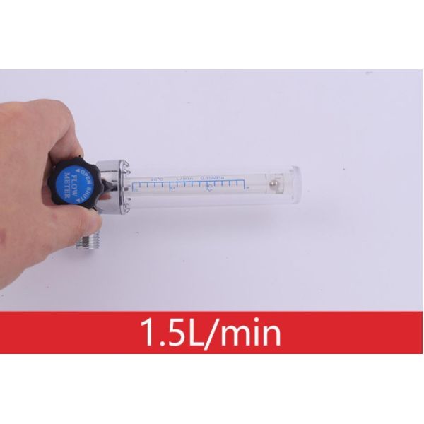 Oxygen Flow Meter with Humidifier Bottle
