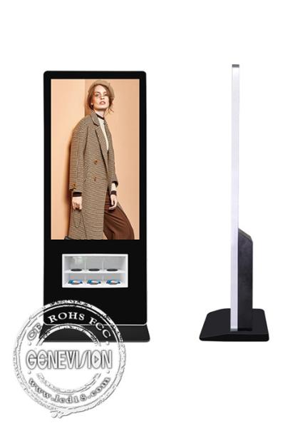 43/55 pouce annonçant le support de plancher de Signage de Digital avec la station de charge sans fil