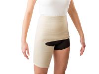 Enveloppe élastique de hanche de compression d'accolade de hanche avec le tissu amical de peau respirable