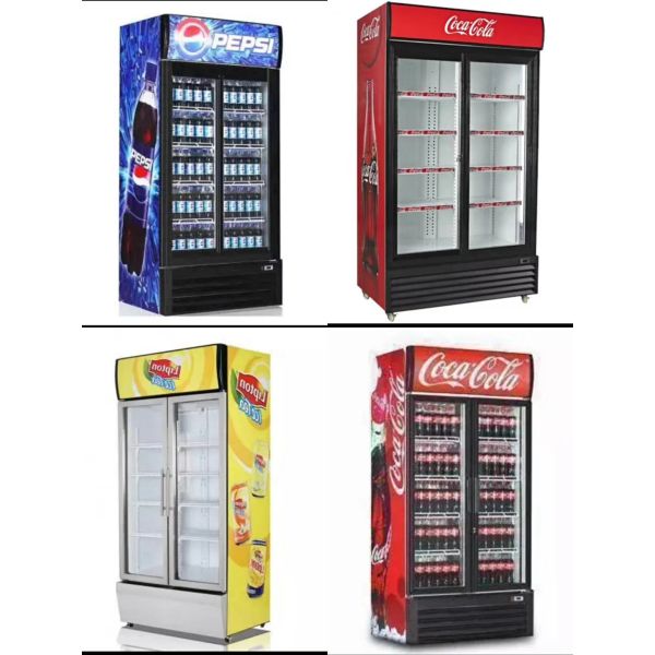 An Economical Refrigerated Freezer Display Cabinet Direct Cooling High-Capacity