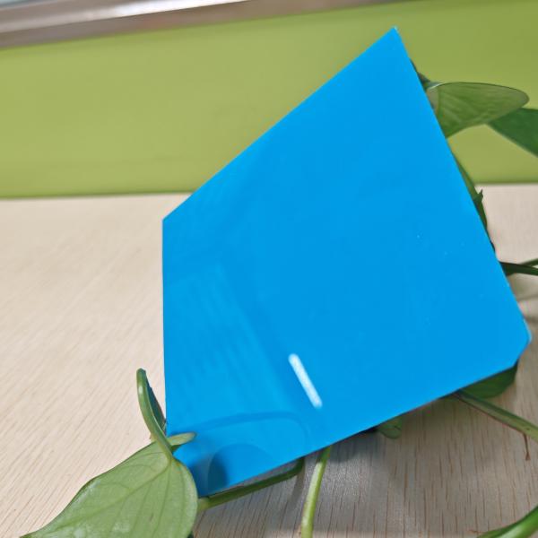 Opaque Blue Polycarbonate Solid Sheet 1mm-20mm High Impact Resistance