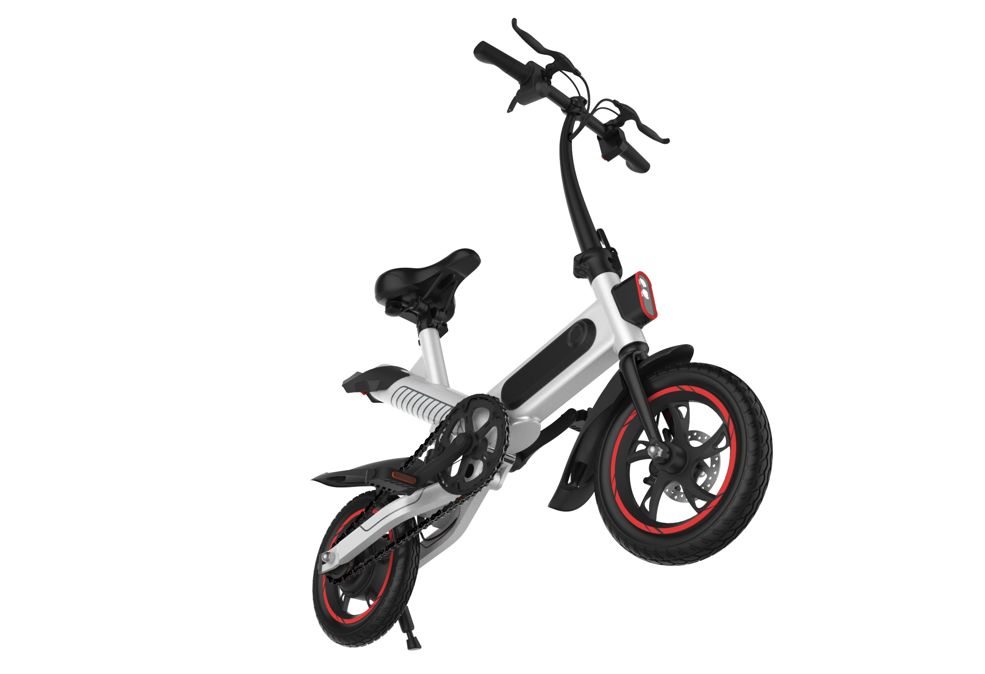 Single Speed Lightweight Electric Bike , City Tour Electric Bikes For Adults
