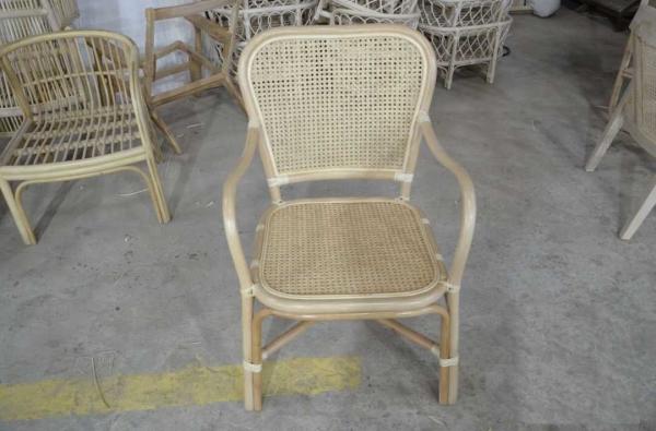 Luxury Cane Modern Chair Wooden Wicker Rattan Bar Chairs Outdoor Garden Sofa Chair