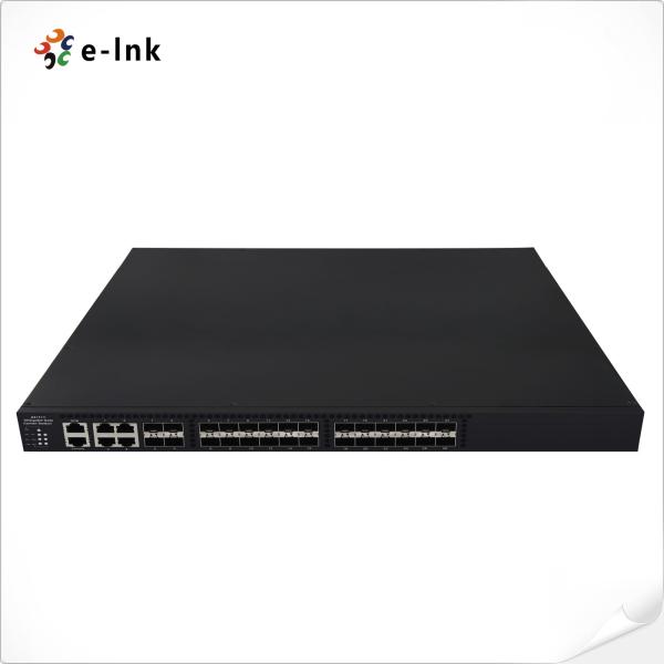 Fibra gerenciada Switch 24 10Gbps SFP + portas + 4 10/100/1000Mbps TP / SFP Combo Portes